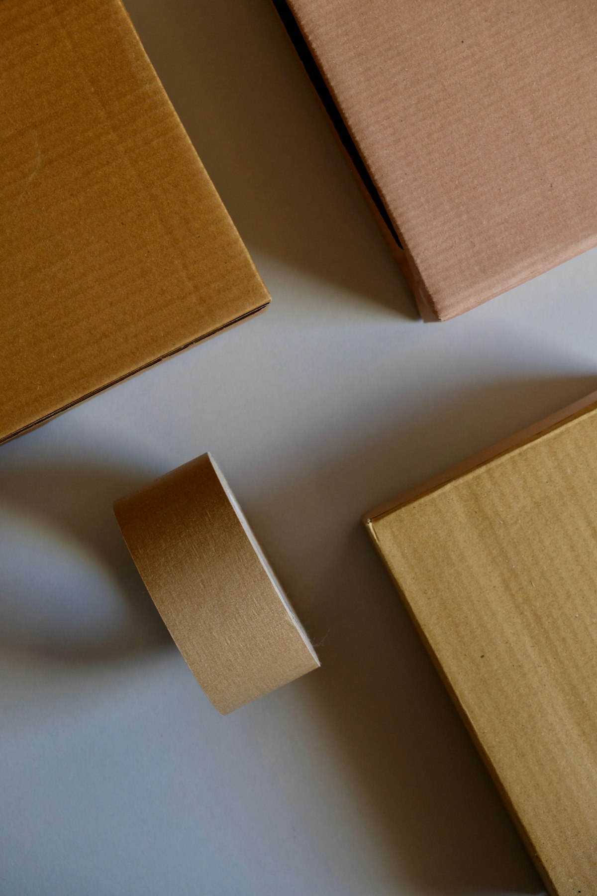 Delivery box on a wooden surface