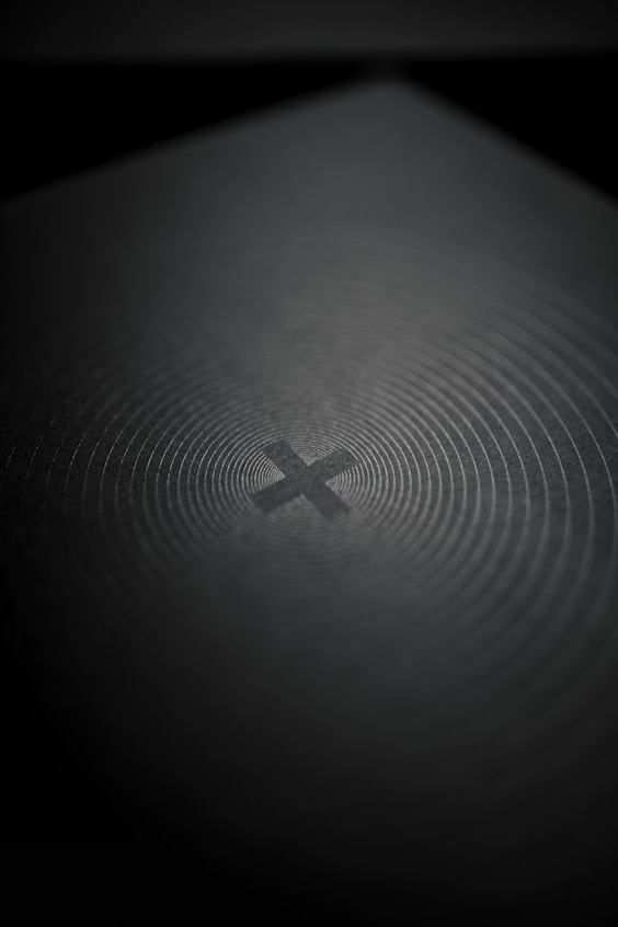 black and white cross illustration
