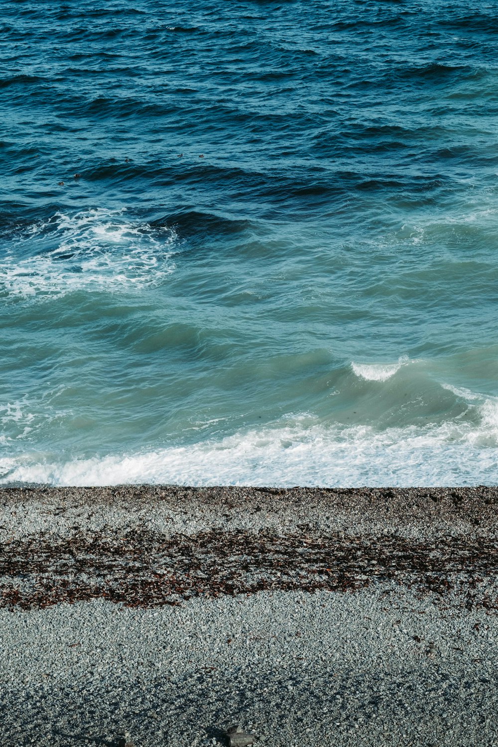 sea waves crashing on shore during daytime