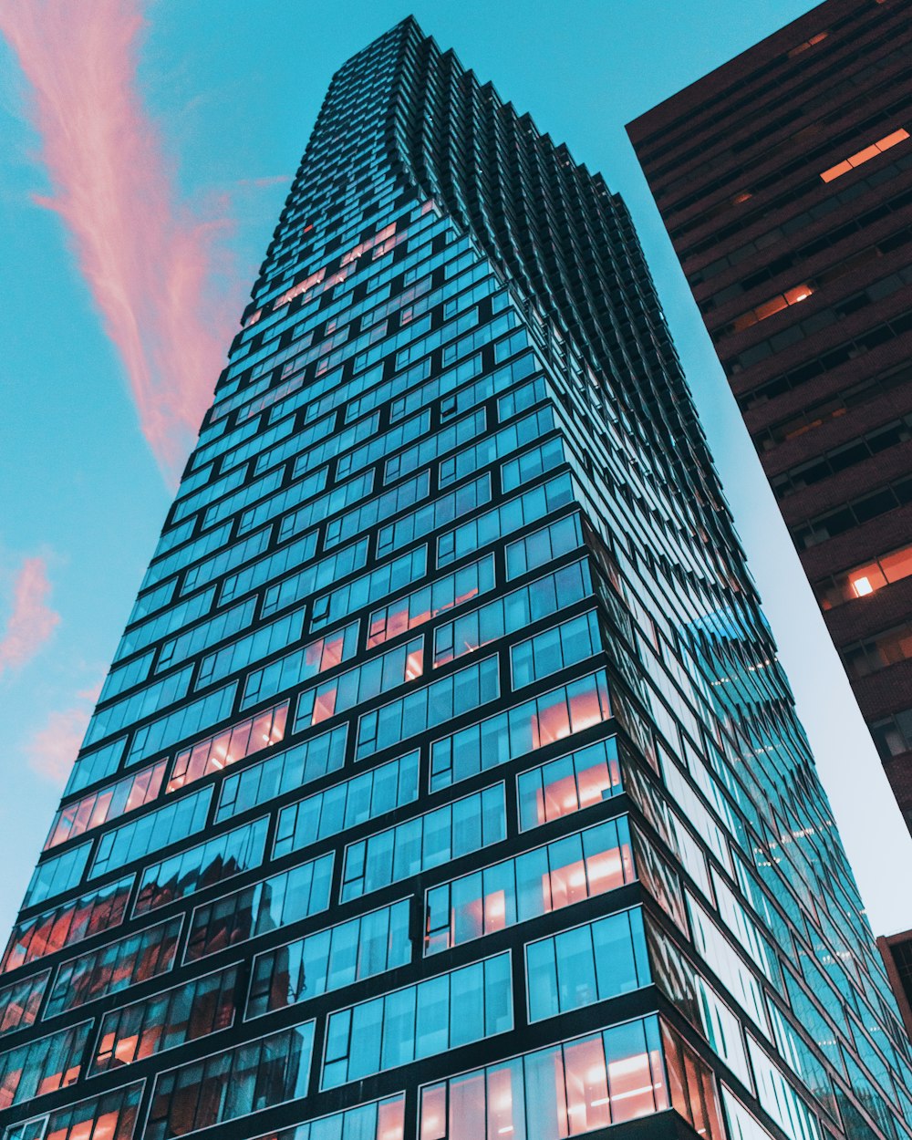 a very tall building with a lot of windows