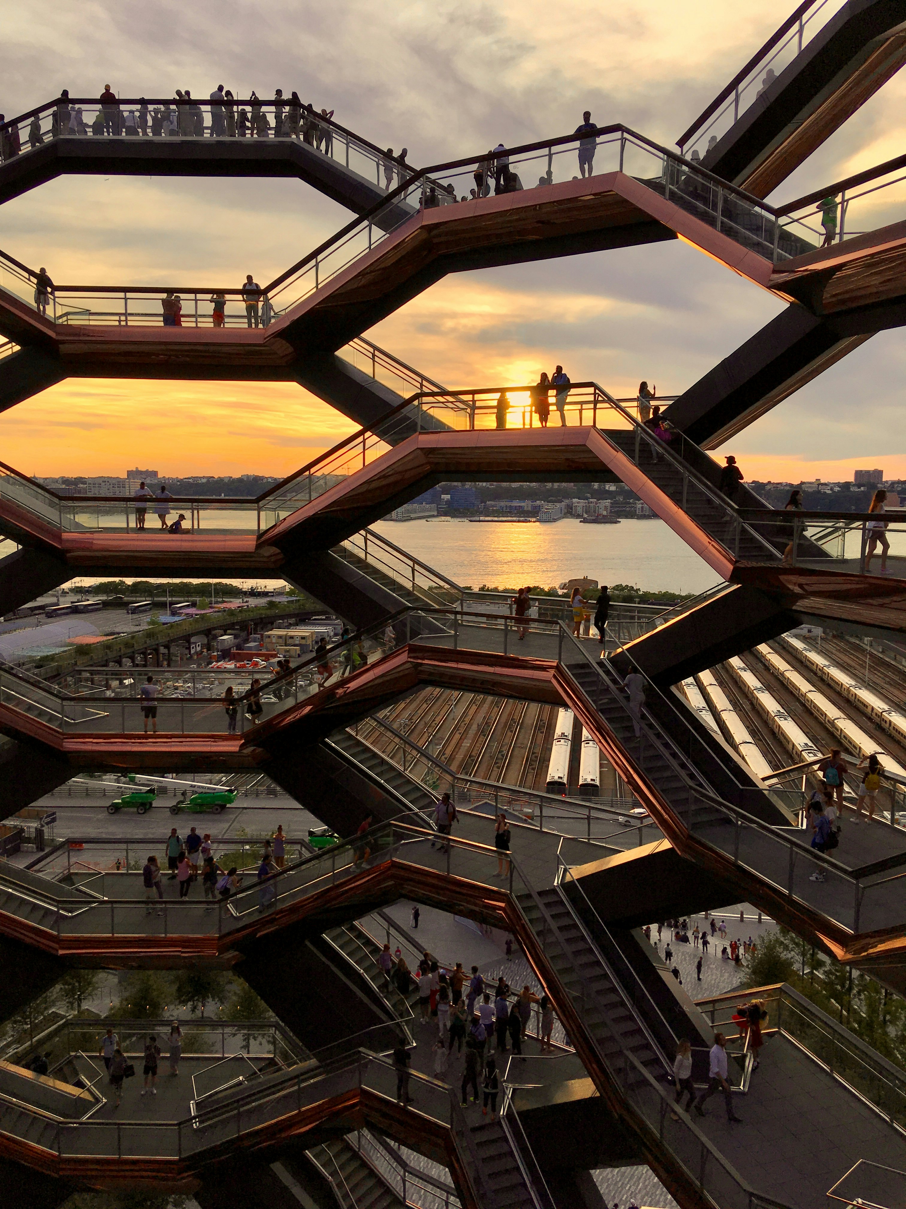 Sunset at Hudson Yards, New York