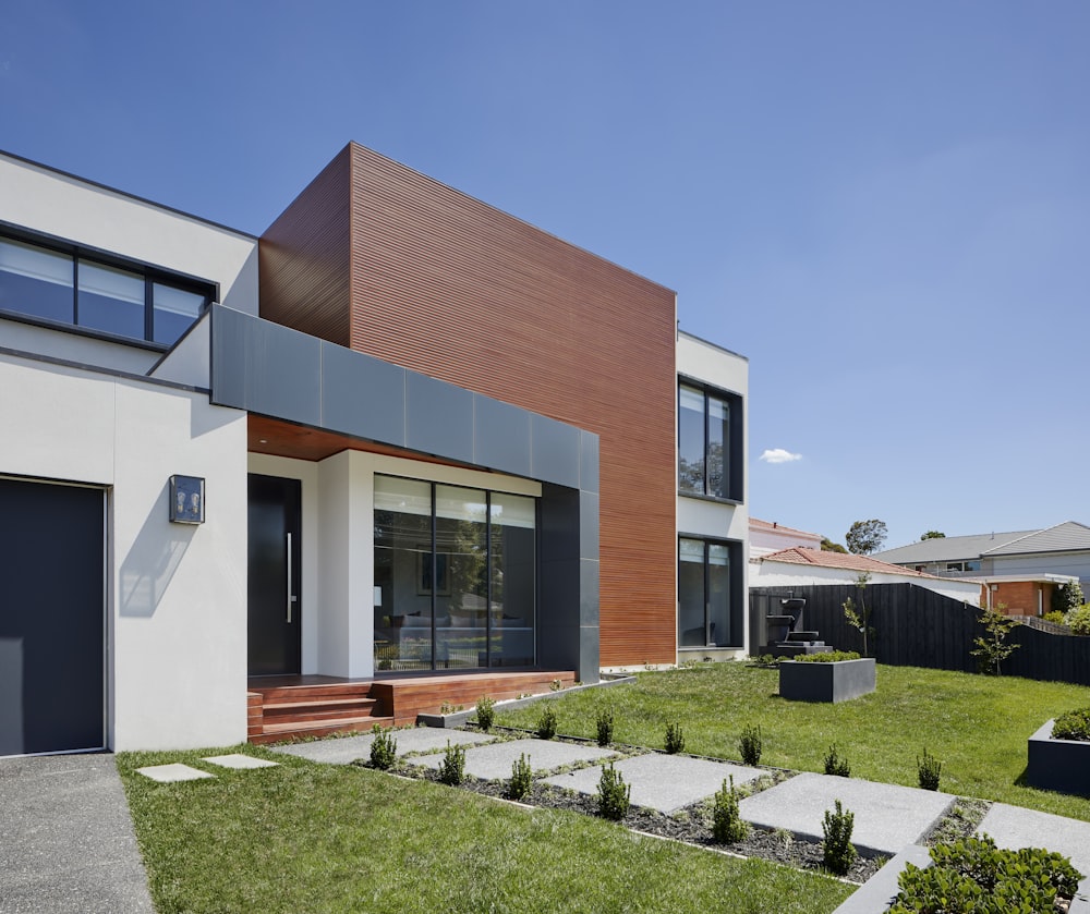 brown and white concrete building