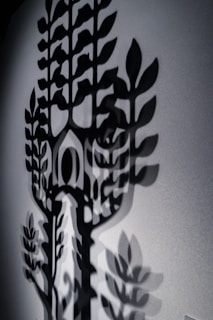 An artistic shot of shadows shaped like a brain cast by wild branches.