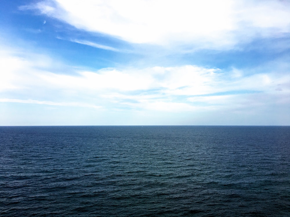 blue sky over the sea