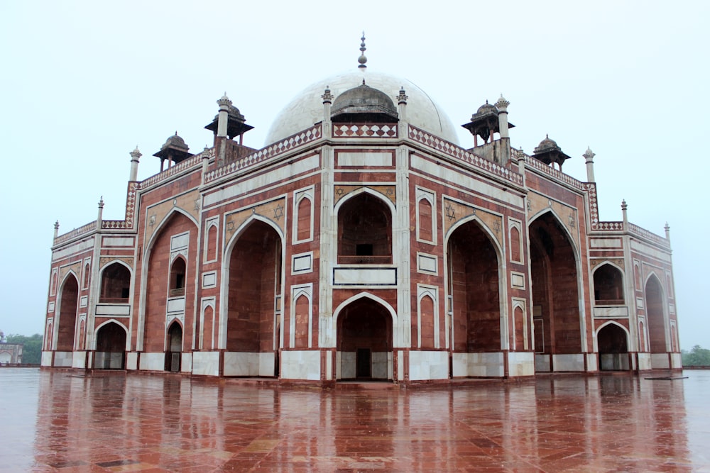 brown and white dome building