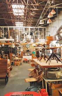 brown wooden table and chairs
