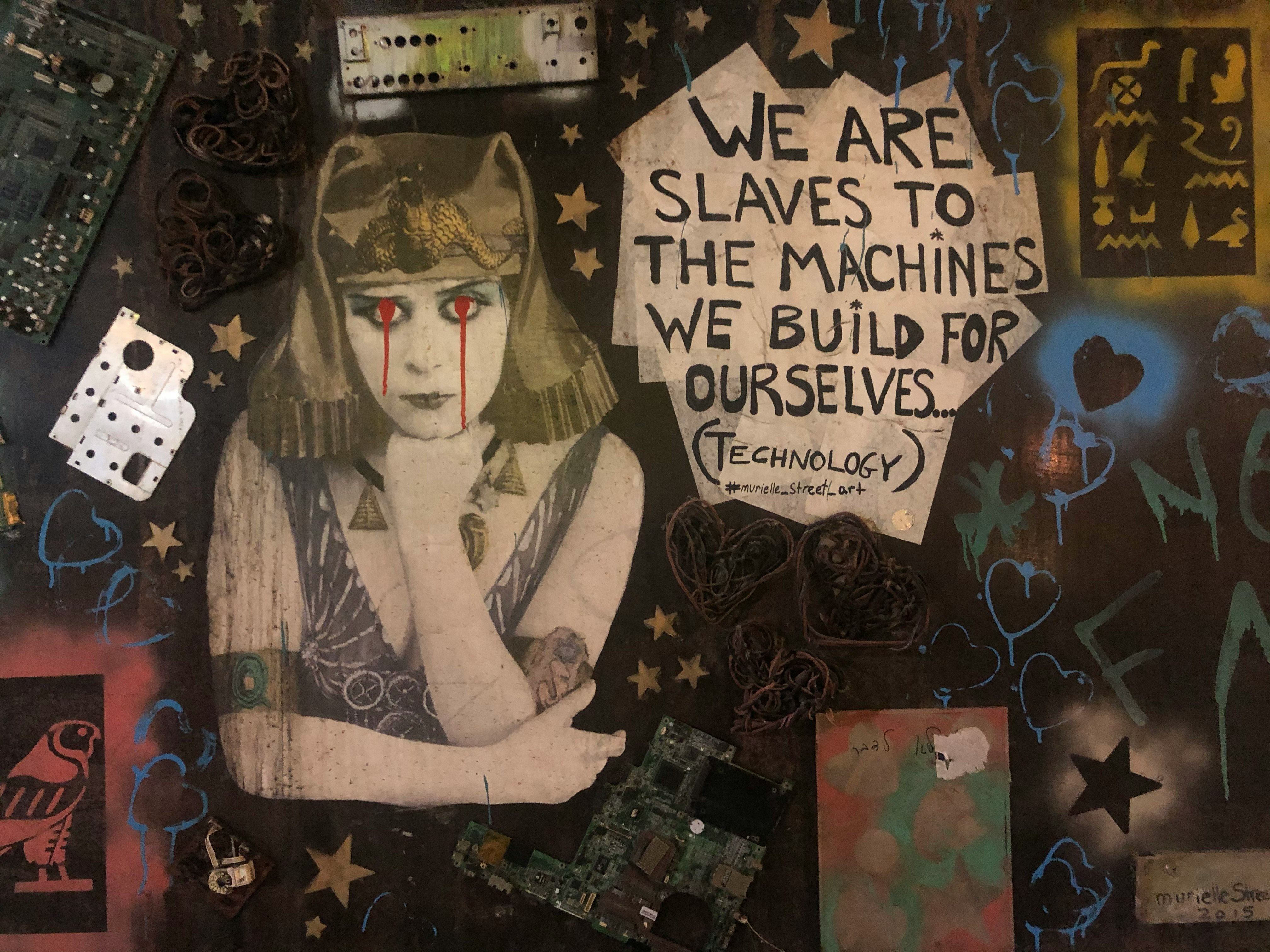 We are slaves to the machines we build for ourselves…