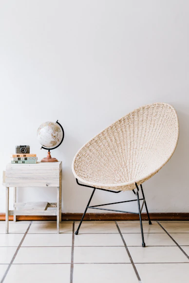 Rattan Accent Chair in Warm Boho Home Decor Living Room 2026