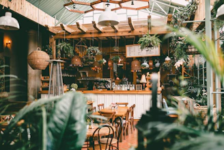 brown wooden table and chairs