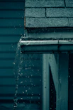 water falling from the roof