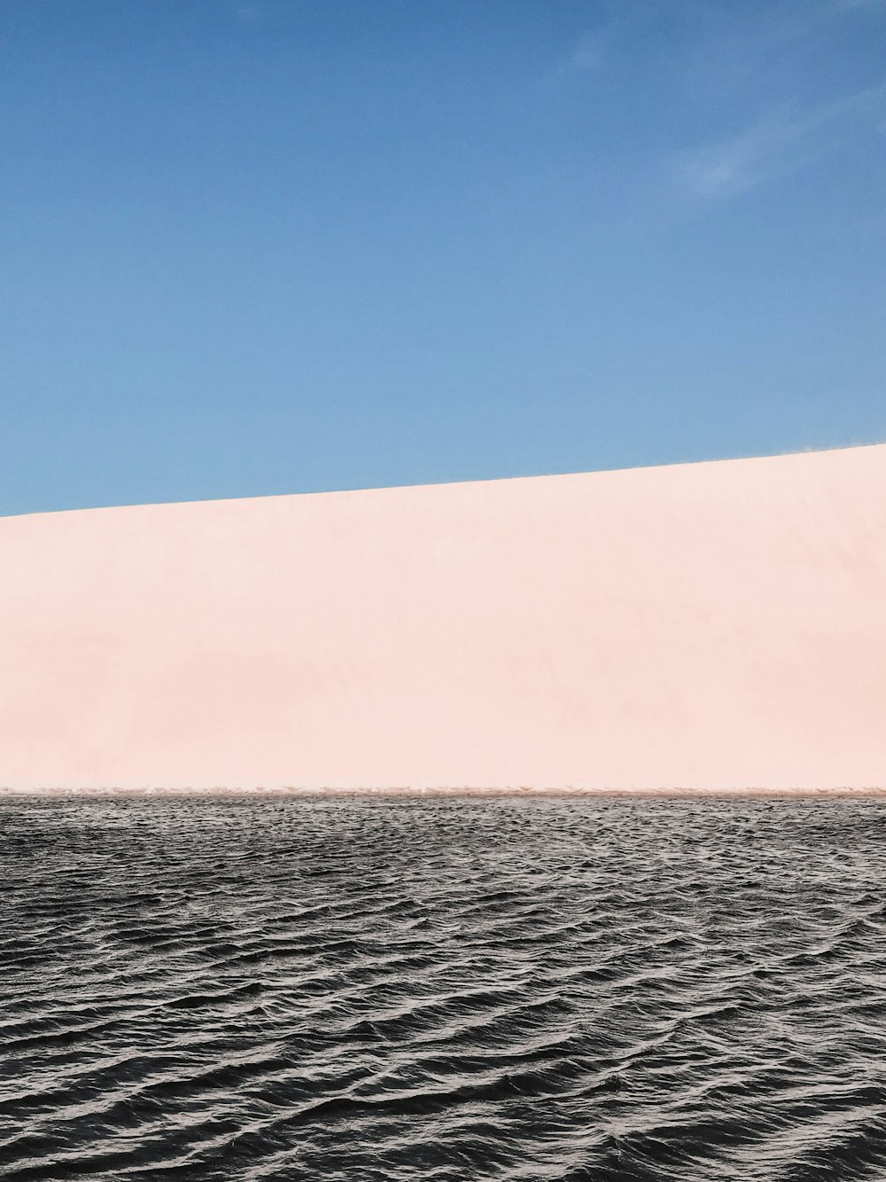 Gewässer unter blauem Himmel tagsüber