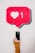 red and white love wall decor