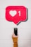 red and white love wall decor