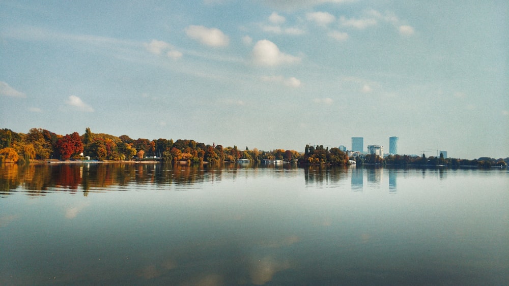 city buildings near body of water under blue sky during daytime