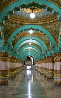 people walking on hallway inside building