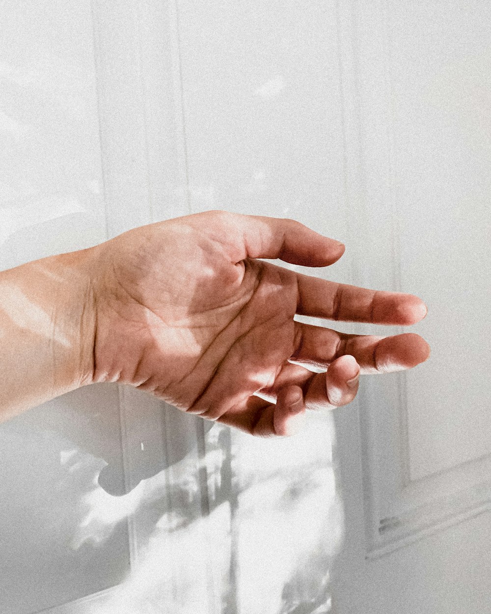 persons hand with silver ring