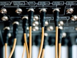 black and gray audio mixer