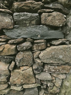 brown and gray stone wall