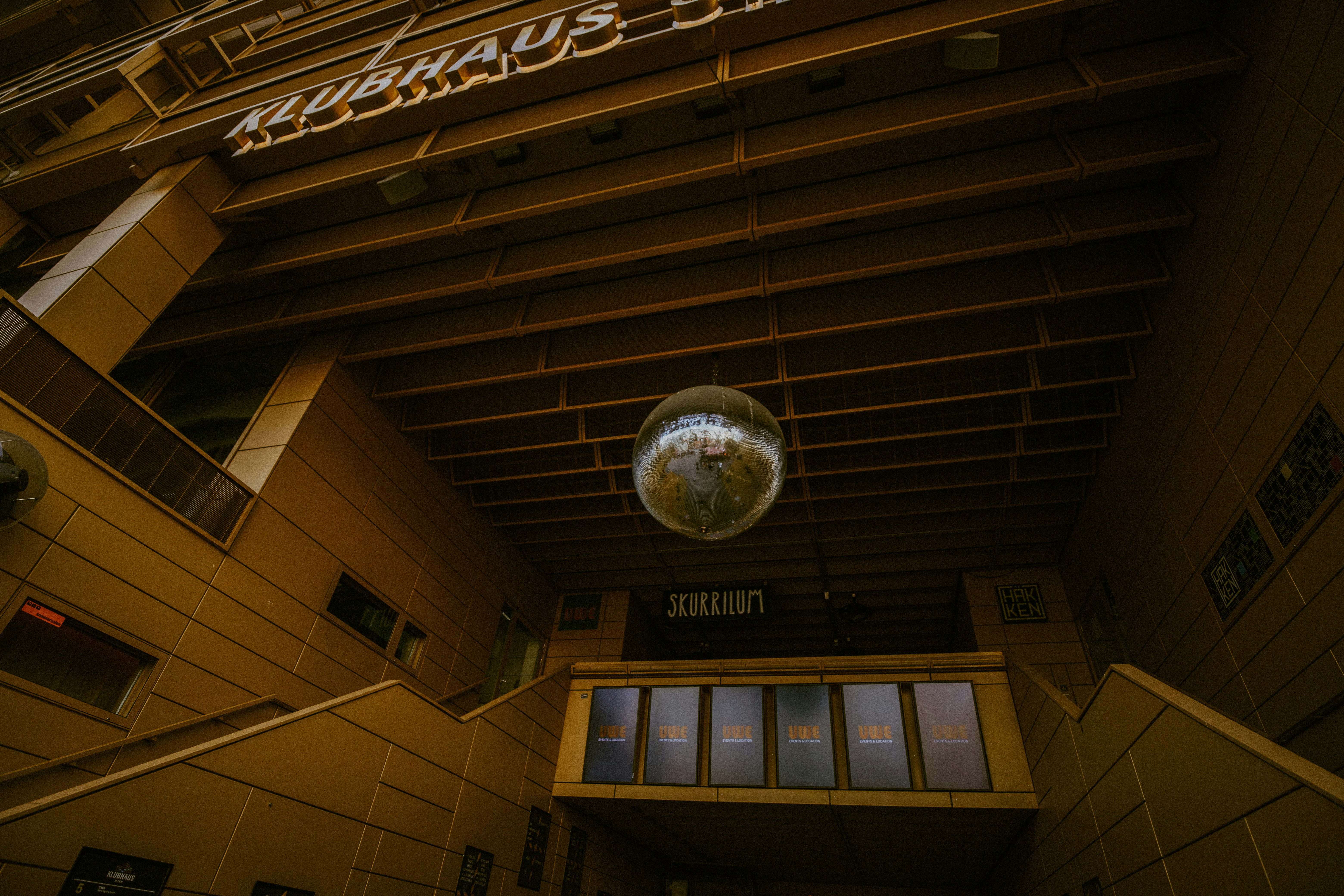 white and black round ceiling lamp