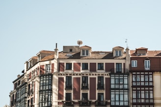 red and white concrete building