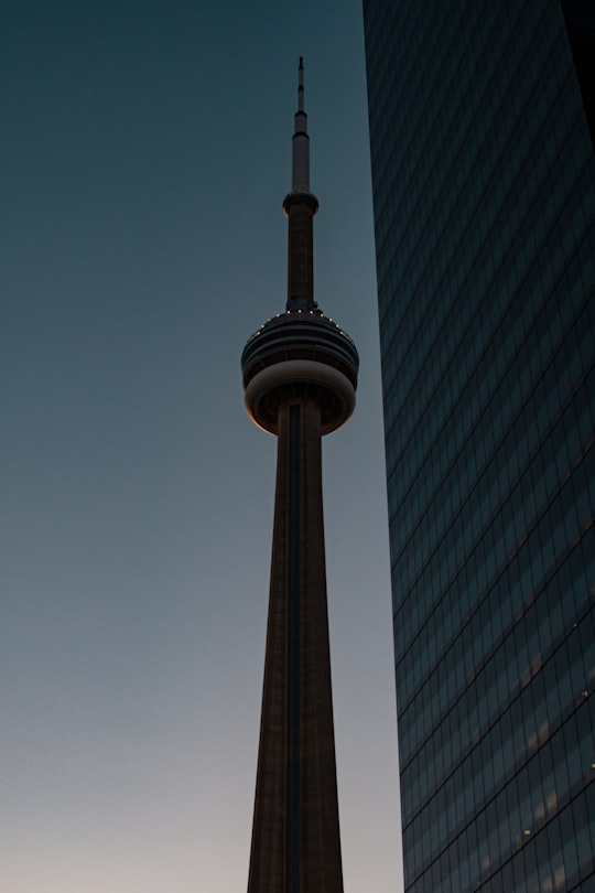 gray concrete tower during daytime in CN Tower Canada