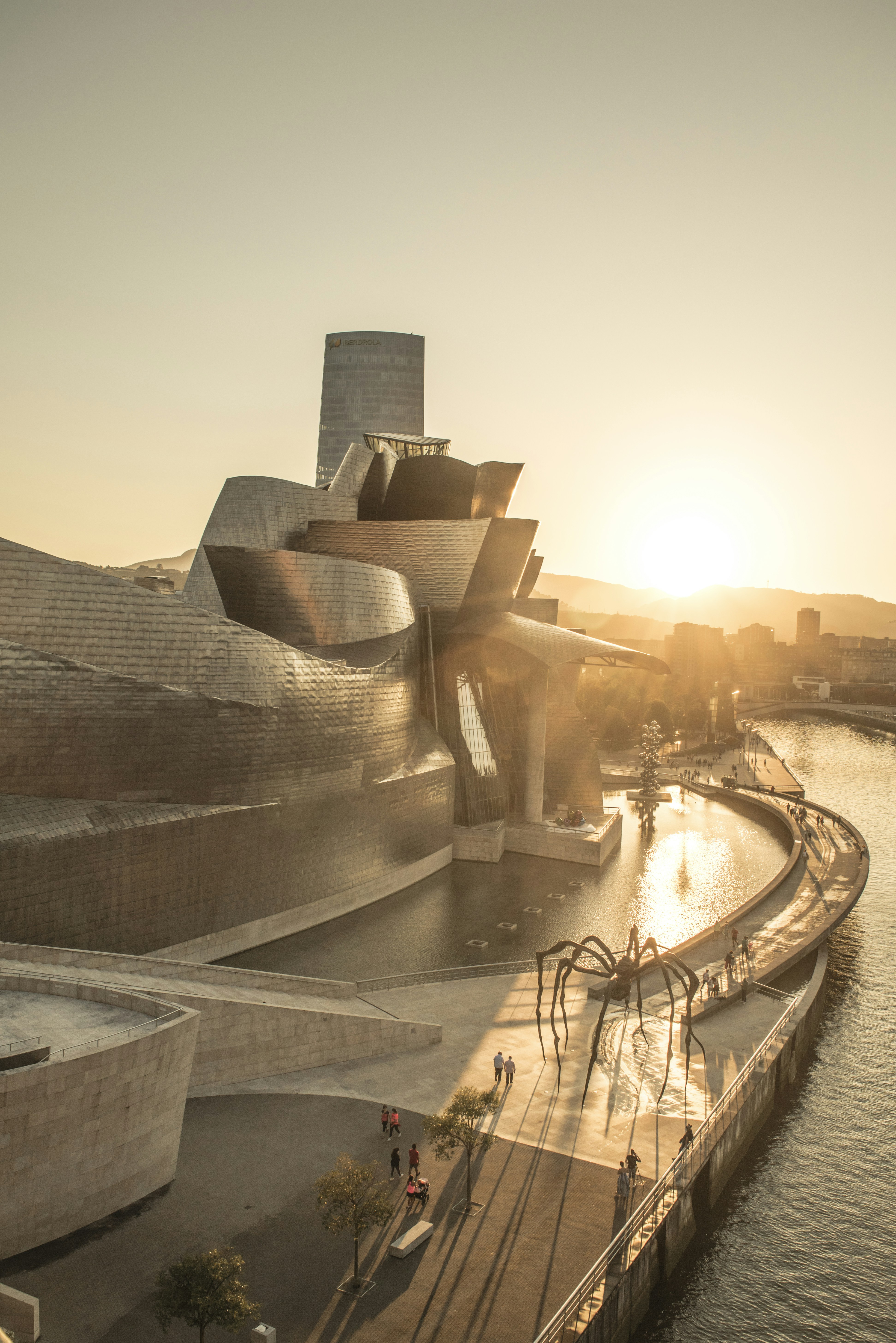 Sunset at Guggenheim Bilbao.