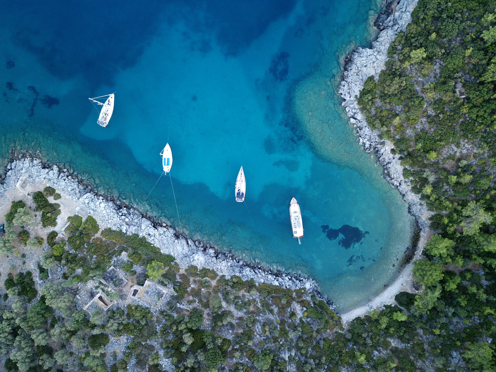 The coastline from above