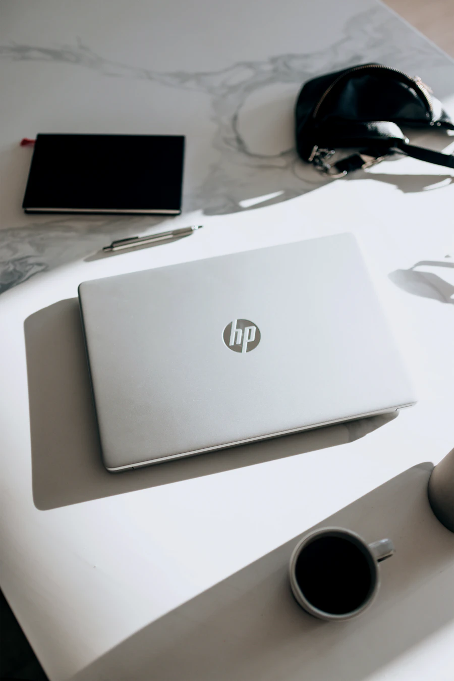 Business laptop on a desk