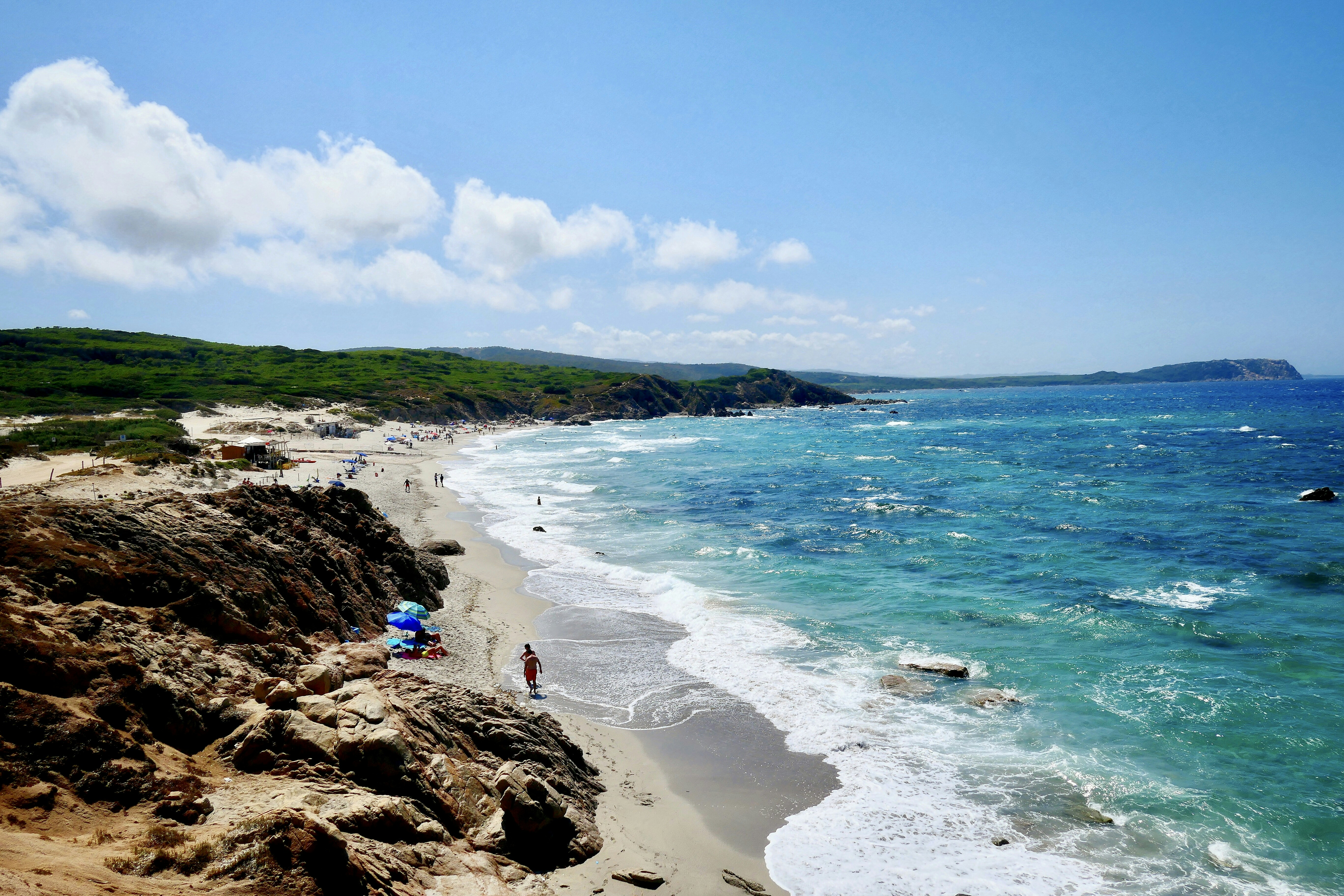 people on beach during daytime, Rena Majori beach
