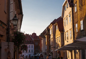 people walking on street between buildings during daytime