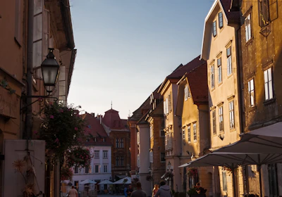 people walking on street between buildings during daytime