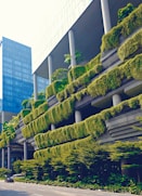 green trees on white concrete building during daytime