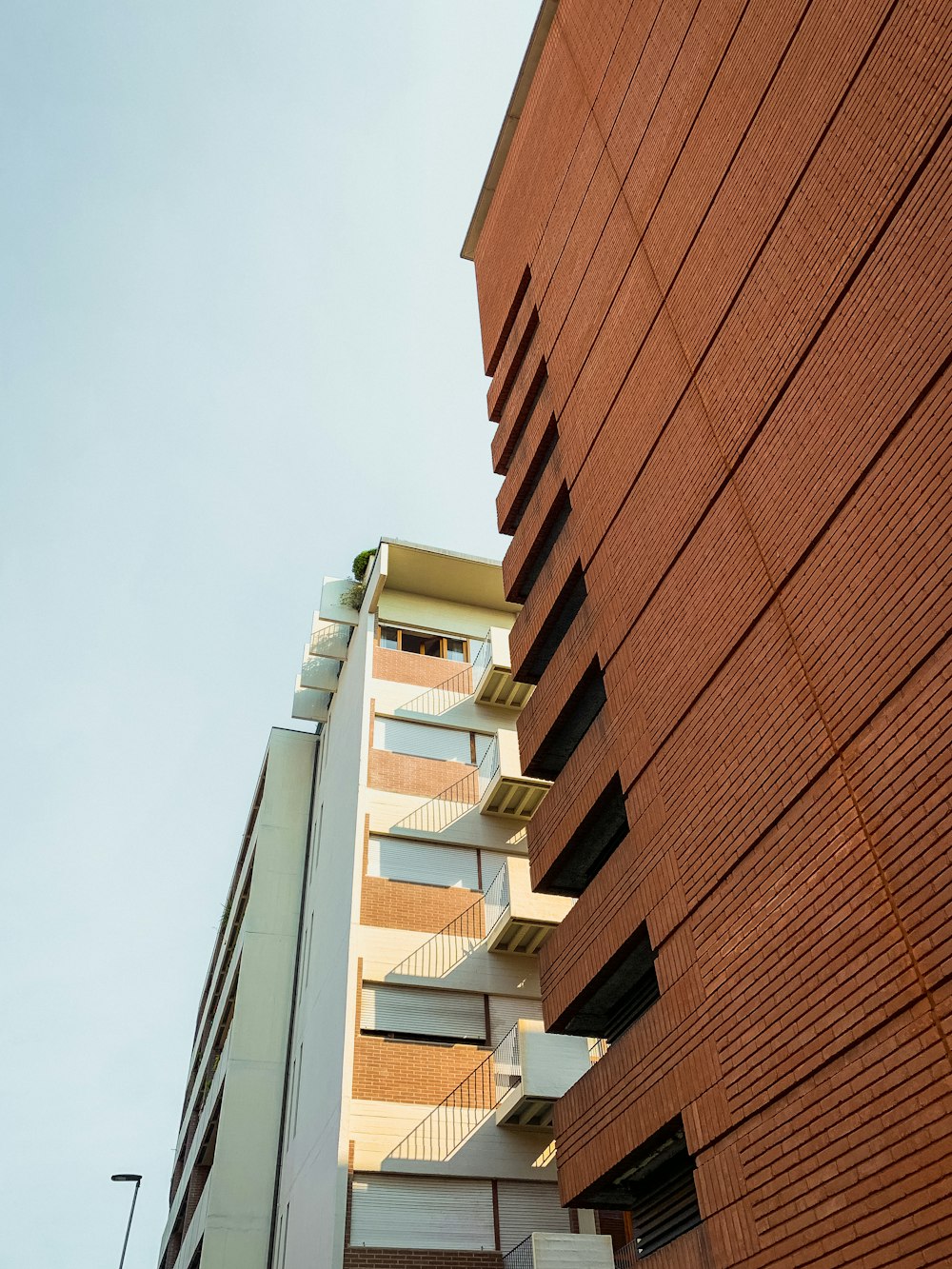 brown and white concrete building