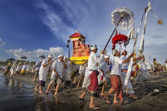people on beach during daytime
