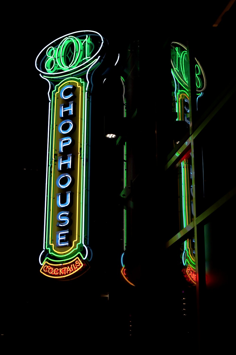 green and red love neon light signage