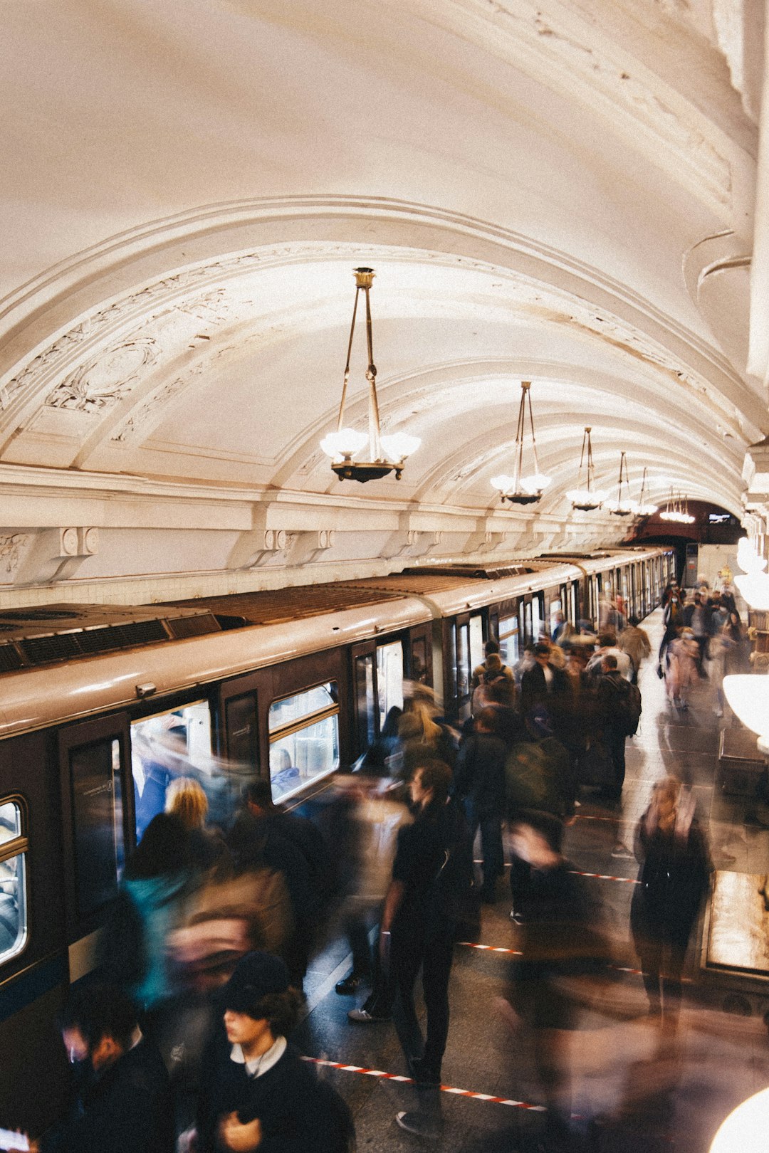 people in train during daytime