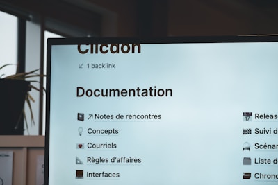 a screen with a bunch of information on it