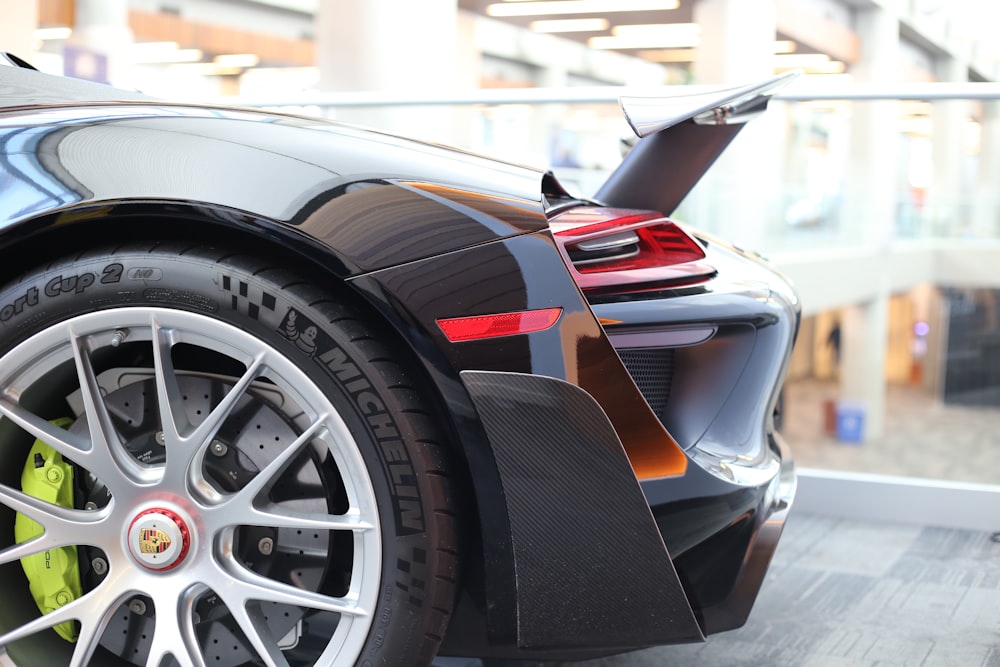 red and black ferrari sports car