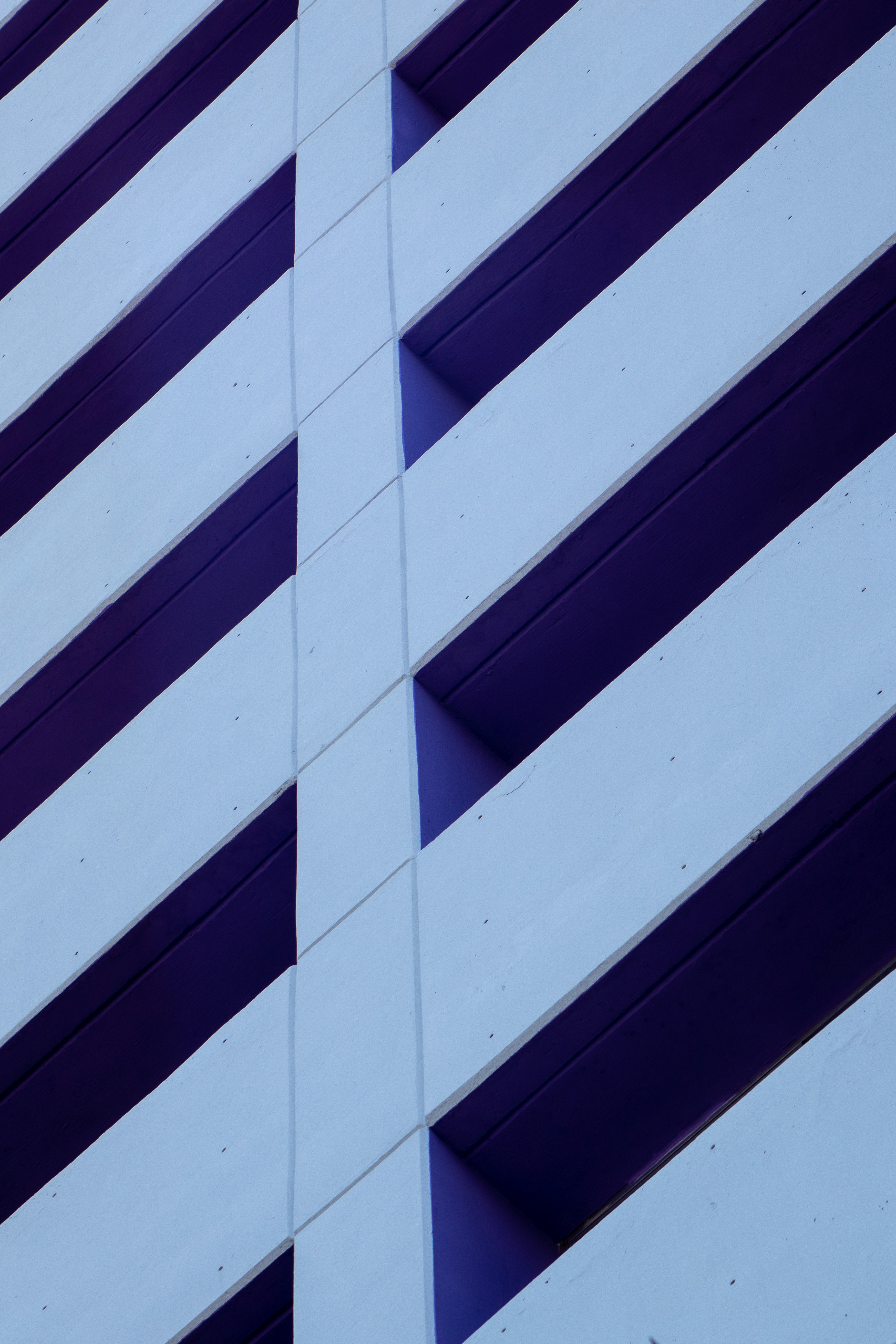 white and blue striped wall
