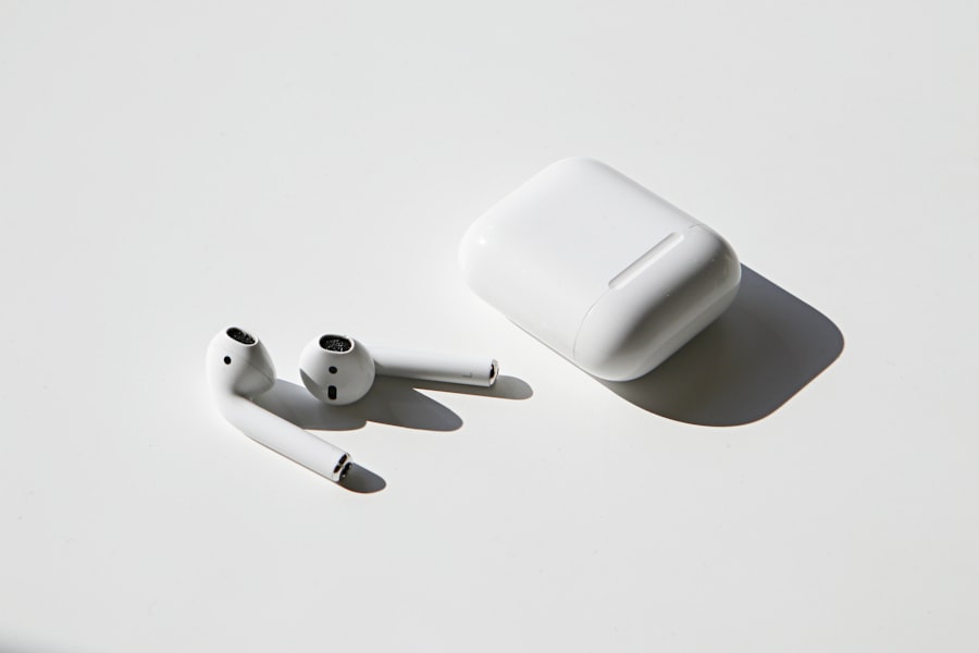 AirPods Pro 2 with silicone ear tips and charging case featuring USB-C
