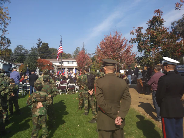 Veterans gathered at the Bryan Tutten Memorial Post 2391 hall during a community event in St. Augustine.