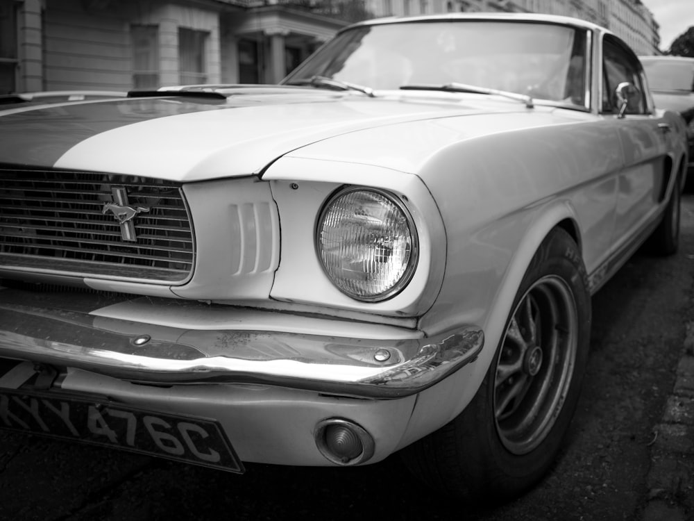 grayscale photo of mercedes benz car