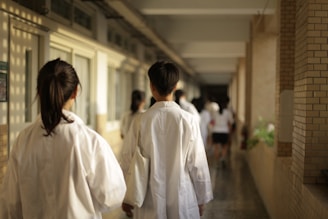 woman in white dress shirt