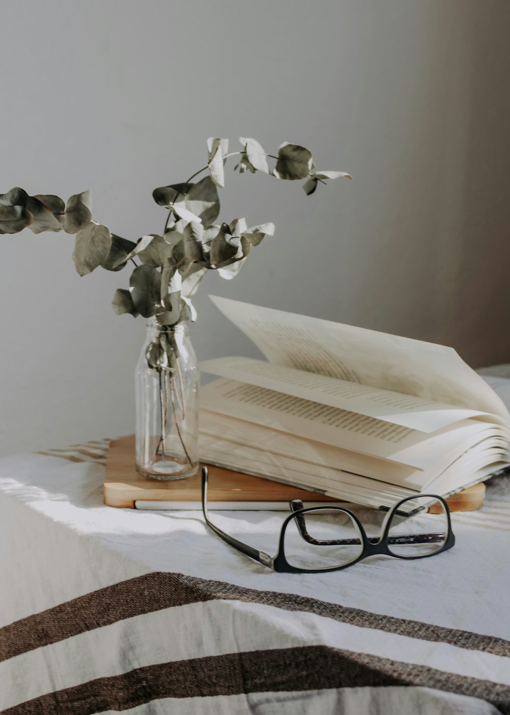 white book on white table