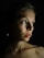 topless woman with blue eyes