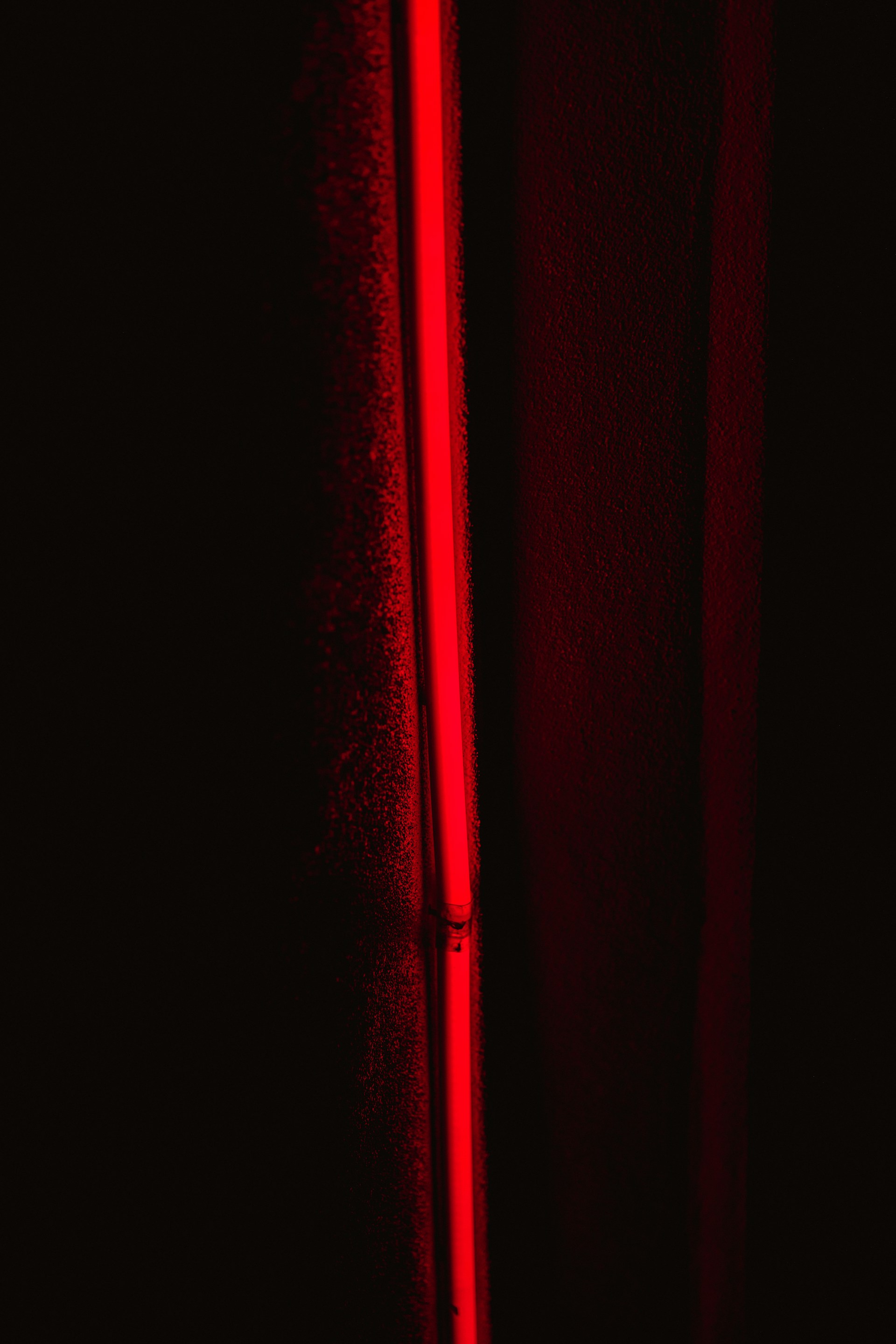 red light on white background