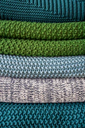 green and white striped textile