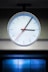 white analog watch at 10