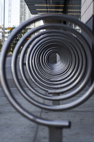 black spiral stairs during daytime