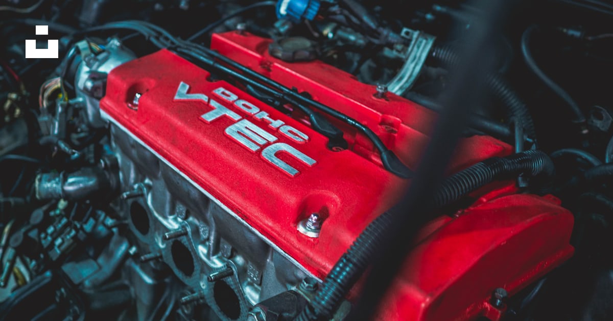 Red and black car engine photo – Free Engine Image on Unsplash
